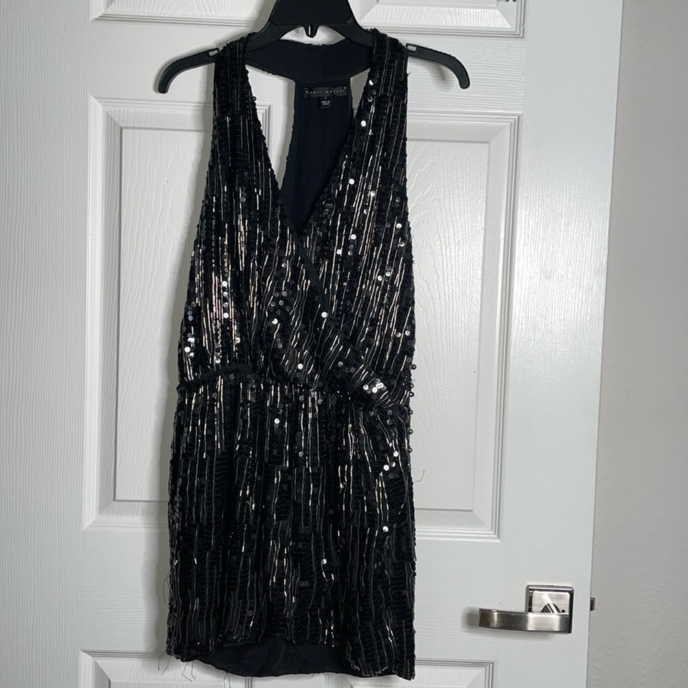 Sheri bodell sequin beaded tank mini dress